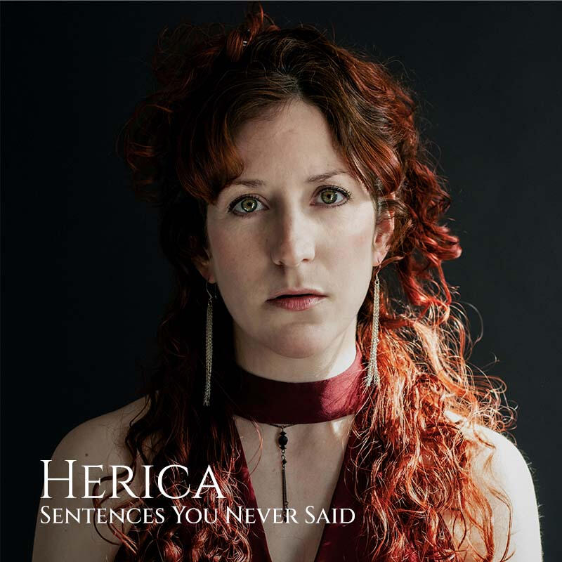 Herica Sentences You Never Said Album CD Cover - Dark Chamber Pop Singer Songwriter