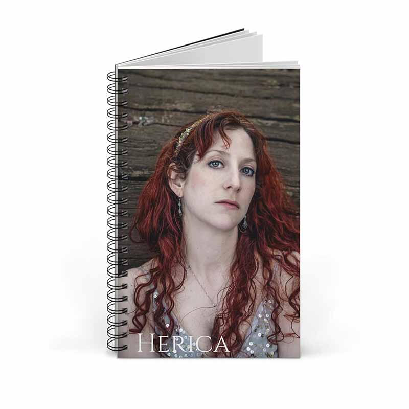 Herica Blank Page Notebook - Dark Chamber Pop Singer Songwriter